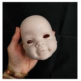 Unpainted Ceramic Doll Heads - 5 Heads for Doll Making