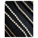 Beaded Necklaces (Lot of 9) - Ivory/Cream, Wood & Shell Accents