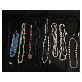 Beaded Necklaces - Pearl Strands, Turquoise Beads & Pendant Charms
