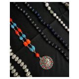 Beaded Necklaces - Pearl Strands, Turquoise Beads & Pendant Charms