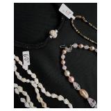 Beaded Necklaces - Pearl Strands, Turquoise Beads & Pendant Charms