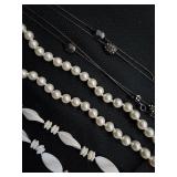 Beaded Necklaces - Pearl-like, Turquoise, Shell & Glass Beads (Assorted Lengths)