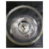 Williams Glass Hurricane Oil Lamp with Swirl Base