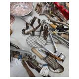 Copper Bakeware & Vintage Kitchen Gadgets - Cookie Cutters, Ladles, Sifters