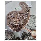 Copper Bakeware & Vintage Kitchen Gadgets - Cookie Cutters, Ladles, Sifters