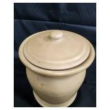 Crystal Cut-Glass Decanter Pair with Stoppers, Glass Tumblers & Ceramic Pitchers