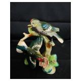 Roman Inc. Bird & Flower Ceramic Figurines - 3-Piece Set (1997)