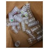 Clear Plastic Storage Organizer Boxes - 5-Piece Assorted Compartment Set