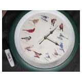 Bird Clock & Winter Landscape Print & Playing Cards Wall Art (Lot of 3)