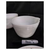 Corelle by Corning Microwaveable White Bowls & Royal Worcester Forget Me Not Fine Bone China Plate