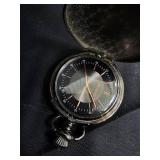 Vintage Pocket Watches & Jewelry Lot - Green Strap Watch, Locks, Necklace