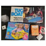 Vintage Board Game Collection: 2 Boxed Games, UNO Cards, & Accessories