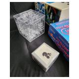 Vintage Board Game Collection: 2 Boxed Games, UNO Cards, & Accessories