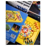 Vintage Board Game Collection: 2 Boxed Games, UNO Cards, & Accessories