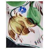 Floral Hand-Painted Plate Set with Matching Spoons