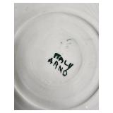 Floral Hand-Painted Plate Set with Matching Spoons