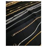 Chain Necklaces & Bracelet - Assorted Gold & Silver Styles