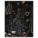 Costume Jewelry Assortment - Bracelets, Necklaces & Beads