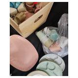 Marcrest Melmac Dinnerware Set - Pastel Teacups, Saucers & Plates (Assorted Colors)