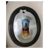 Stetson Beige Cowboy Hat with Feather Band - Size 7 1/2