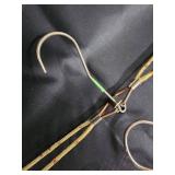 Assorted Stainless Steel Wire Hangers Set with Wooden Rod
