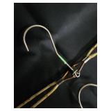 Assorted Stainless Steel Wire Hangers Set with Wooden Rod