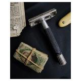 Vintage Shaving Razor Collection: Hackett Waltham Safety Razor & Antique Straight Razors