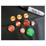 Budweiser Bottle Cap Collection & Promo Pins (Assorted Designs)
