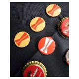 Budweiser Bottle Cap Collection & Promo Pins (Assorted Designs)