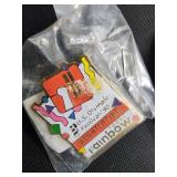 US Olympic Pins & Commemorative Medallion Set - 1990s-1996, Mixed Pins & Coin