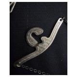 Sharp Quartz Watch with Lutheran Medal Pendant, Moriarty Crest & Fleur-de-Lis Jewelry