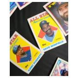 Topps Kirby Puckett All-Star Baseball Cards - Twins, Dave Winfield, Fran Tarkenton