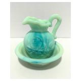 Vintage Avon Slag Glass Bowl and Pitcher No cracks or chips