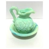 Vintage Avon Slag Glass Bowl and Pitcher No cracks or chips