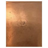 2 Coppercraft Guild Etched Oblong Trays USA 5 1/2" X 9 1/4"