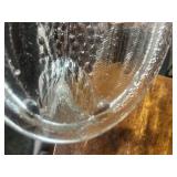 5.5" Clear Glass Hen on Nest Small chip in inside rim