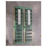 Lot of Used 128GB Of Ram (605271) Two 64GB DDR4 ECC Memory, UNTESTED/AS IS