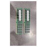 Lot of Used 128GB Of Ram (605272) Two 64GB DDR4 ECC Memory, UNTESTED/AS IS