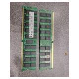 Lot of Used 128GB Of Ram (605271) Two 64GB DDR4 ECC Memory, UNTESTED/AS IS