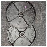 Rogue Black Steel 45lb. Plate Set