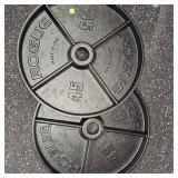 Rogue Black Steel 45lb. Plate Set