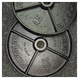 Rogue Black Steel 45lb. Plate Set