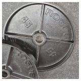 Rogue Black Steel 45lb. Plate Set