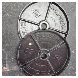 Rogue Black Steel 45lb. Plate Set
