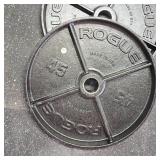 Rogue Black Steel 45lb. Plate Set