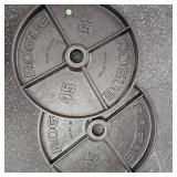Rogue Black Steel 45lb. Plate Set