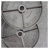 Rogue Black Steel 45lb. Plate Set