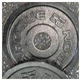 Rogue Black Steel 10lb. Plate Set