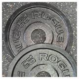 Rogue Black Steel 10lb. Plate Set