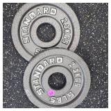 Standard 5lb. Steel Plate Set